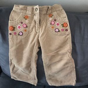 Gymboree tan corduroy pants size 2T